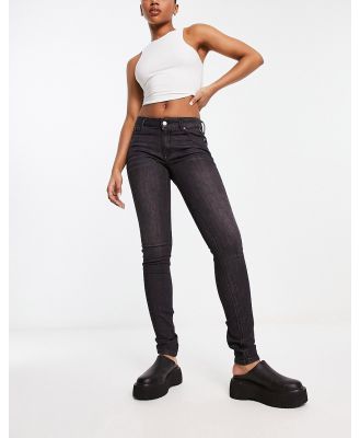 Replay skinny jeans in washed black