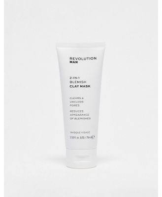 Revolution Man 2-in-1 Blemish Clay Mask-No colour