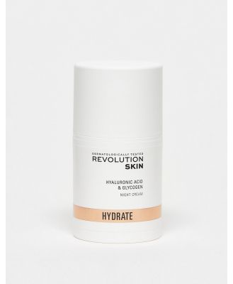 Revolution Skincare Hyaluronic Acid & Glycogen Night Cream-No colour