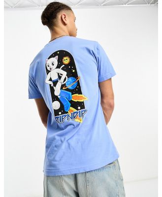 RIPNDIP Astro t-shirt in blue with chest and back print