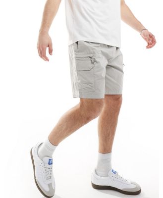 River Island cargo shorts in light stone-Neutral