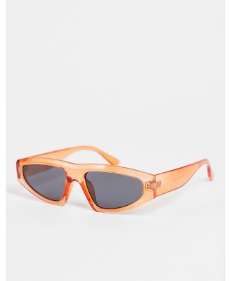 River Island cateye sunglasses in orange