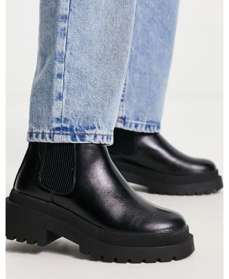 River Island low ankle Chelsea boots in black