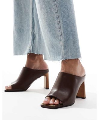 River Island mule heels in brown