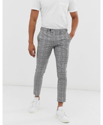 River Island smart pants in grey check