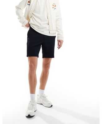 River Island waffle textured shorts in navy