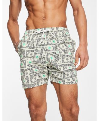 Santa Cruz Mako Dollar swimshorts with all over print (part of a set)-Multi