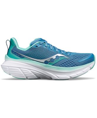 Saucony Guide 17 structured cushioning running trainers in breeze and mint-Blue