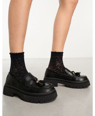 schuh Lester chunky loafers in black