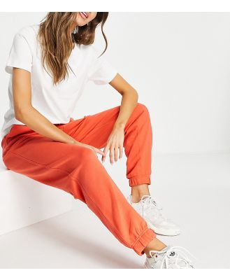 Selected Exclusive cotton trackies in red-Brown