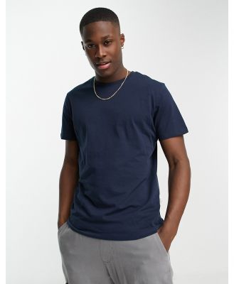 Selected Homme cotton t-shirt in navy