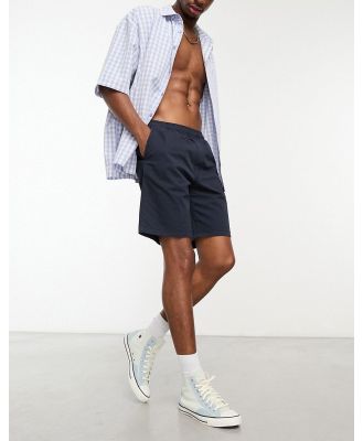 Selected Homme relaxed fit shorts in washed navy
