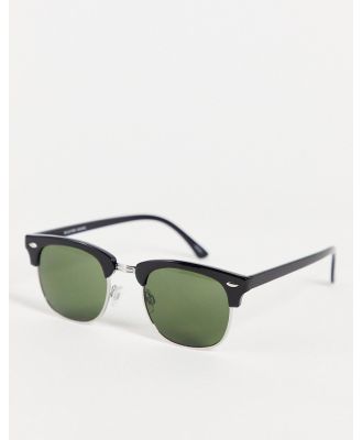 Selected Homme retro sunglasses in black