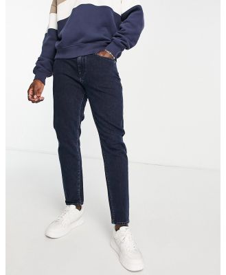 Selected Homme Toby slim fit jeans in blue black wash