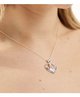 Seol + Gold sterling silver heart love necklace