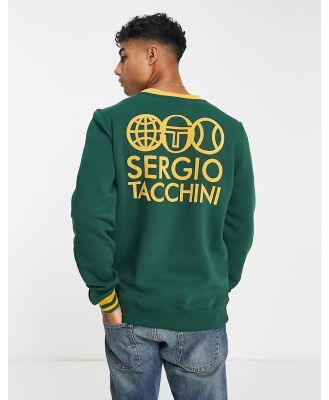 Sergio Tacchini sweat with back print in green