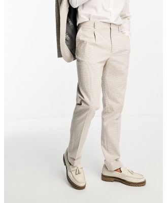 Shelby & Sons Atherton suit pants in cream-Neutral