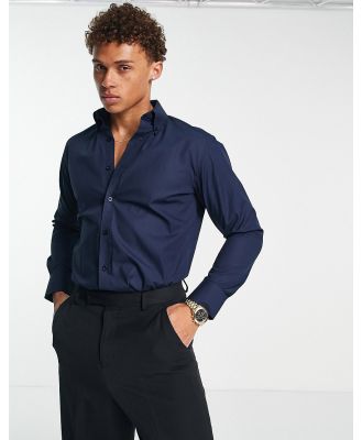 Shelby & Sons Chilwell button down shirt in navy