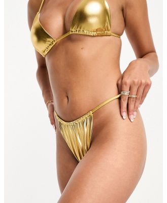 Simmi bikini bottoms in gold (part of a set)