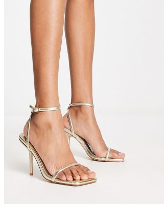 Simmi London Novalee barely there sandals in gold