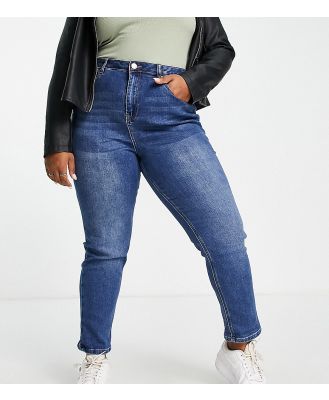 Simply Be mom jeans in vintage blue wash