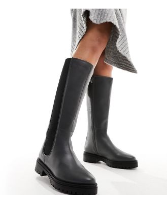 Simply Be Wide Fit knee boots in grey