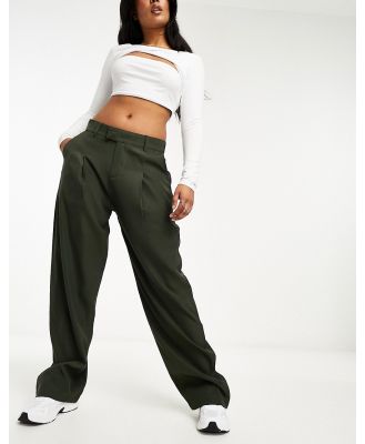 Sixth June contrast white band pants in green