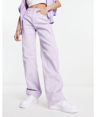 Sixth June denim slouchy jeans in lilac-Purple