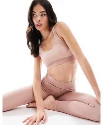 Sloggi Ever Infused crop top in mauve (part of a set)-Neutral