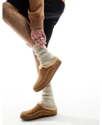 Sorel Lanner Ridge slippers in tan-Brown