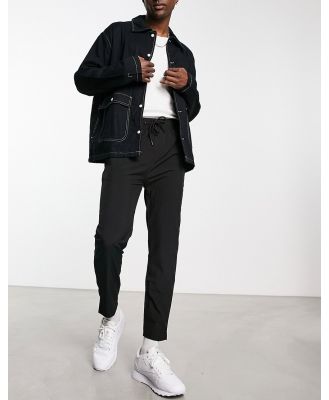 Soul Star skinny fit stretch woven cropped pants in black