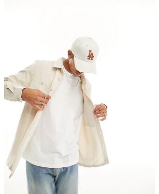 Soulstar cord overshirt in stone-Neutral