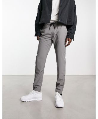 Soulstar skinny fit woven trackies in grey