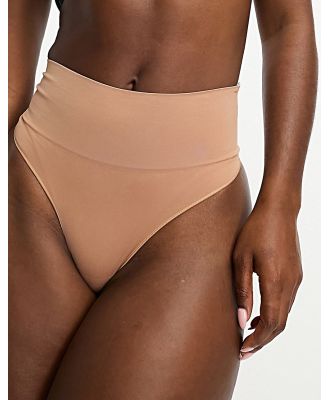 Spanx Everyday Shaping thong in beige-Brown