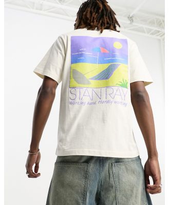 Stan Ray Hardly Working t-shirt in off white