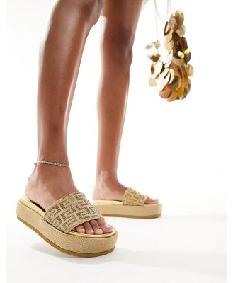 Steve Madden Kora chunky platform sandals in gold