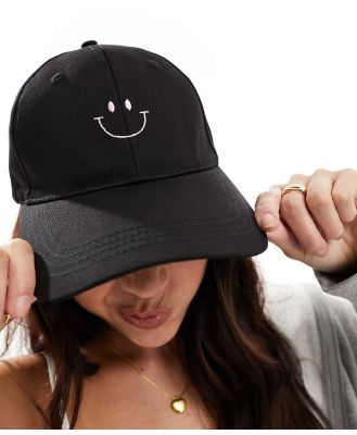 SVNX smiler cap in black wash-Multi