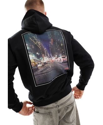 The Couture Club graphic back hoodie in black