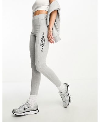 The Couture Club logo leggings in grey