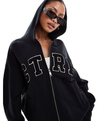 The Couture Club logo zip up hoodie in black (part of a set)