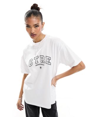 The Couture Club varsity t-shirt in white