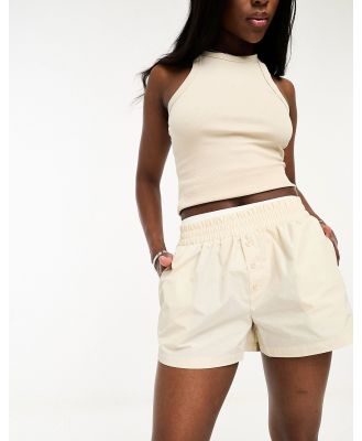 The Couture Club white sport shorts in beige-Neutral