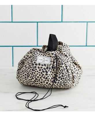 The Flat Lay Co. Drawstring Makeup Bag - Cheetah Spots-Multi
