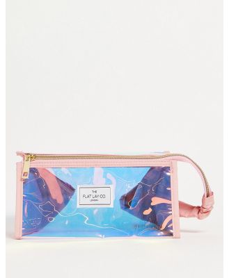 The Flat Lay Co. Perspex Box Bag in Holographic Perspex-Multi