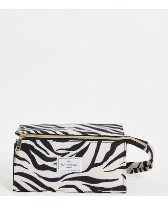 The Flat Lay Co. x ASOS Exclusive Open Flat Makeup Box - Zebra Print-No colour