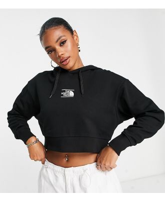 The North Face Dome at Center cropped hoodie in black Exclusive at ASOS