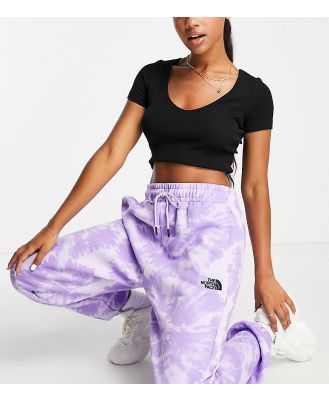 The North Face Essential trackies in lilac tie dye Exclusive at ASOS-Grey