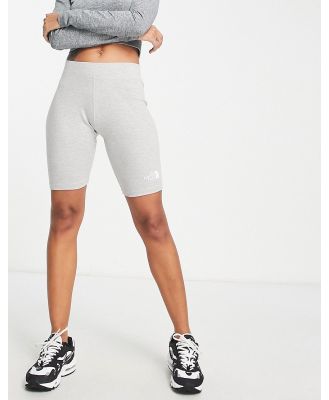 The North Face Interlock cotton legging shorts in grey