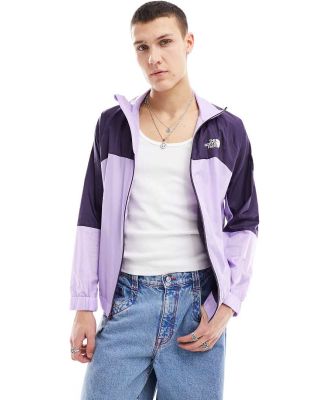 The North Face NSE Windshell zip track top in lilac and purple