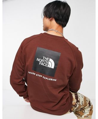 The North Face Raglan Redbox sweatshirt in brown